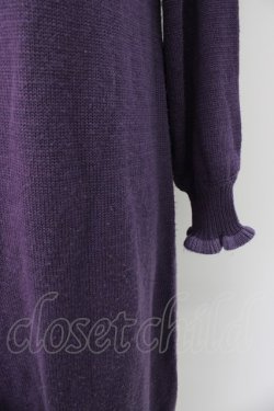 画像4: axes femme / ベストニットワンピース  パープル T-26-01-18-016-AX-OP-SA-ZT