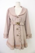 axes femme / ベルト付コート M ピンク T-26-01-18-019-AX-CO-SA-ZT