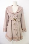 画像1: axes femme / ベルト付コート M ピンク T-26-01-18-019-AX-CO-SA-ZTC037 (1)