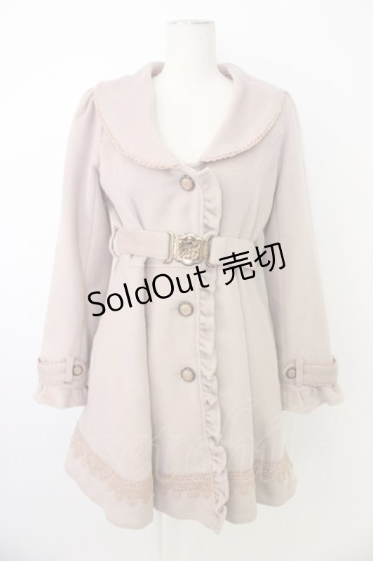 画像1: axes femme / ベルト付コート M ピンク T-26-01-18-019-AX-CO-SA-ZTC037 (1)