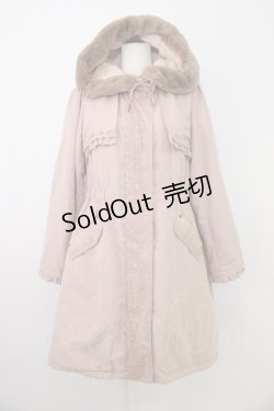 画像1: axes femme / 裏キルトモッズコート M ピンク T-26-01-18-020-AX-CO-SA-ZTC038