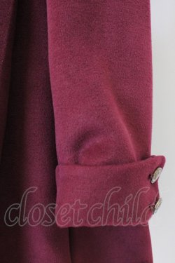 画像3: axes femme Red label / スタンド襟ダブルボタンコート M ボルドー T-26-01-18-022-PU-CO-SA-ZT