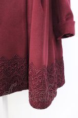 画像4: axes femme Red label / スタンド襟ダブルボタンコート M ボルドー T-26-01-18-022-PU-CO-SA-ZTC038 (4)