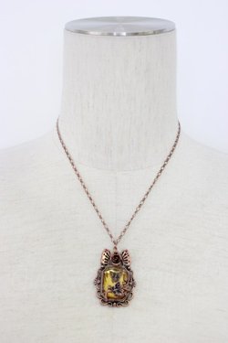 画像1: axes femme / 蝶封入ショートネックレス  ブロンズ T-26-01-21-030-AX-AC-SA-ZT