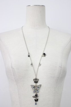 画像1: axes femme / 蝶々つなぎロングネックレス  シルバー T-26-01-21-036-AX-AC-SA-ZT