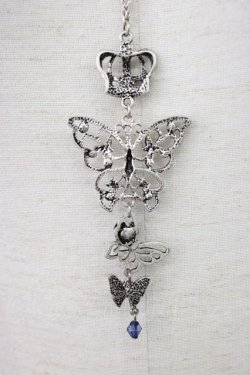 画像3: axes femme / 蝶々つなぎロングネックレス  シルバー T-26-01-21-036-AX-AC-SA-ZT