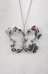 画像3: axes femme / 蝶枠モチーフネックレス  シルバー T-26-01-21-037-AX-AC-SA-ZT394F006 (3)