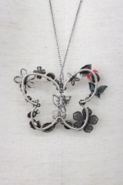 画像3: axes femme / 蝶枠モチーフネックレス  シルバー T-26-01-21-037-AX-AC-SA-ZT