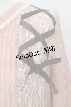 画像3: axes femme / レースアッププルオーバー M ピンク T-26-01-21-004-AX-TO-SA-ZT566