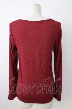 画像2: axes femme / 袖口2WAYインナーPO  ワイン T-26-01-21-006-AX-TO-SA-ZT