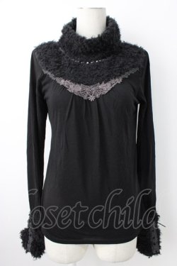 画像1: axes femme / アームウォーマータートル M 黒 T-26-01-21-008-AX-TO-SA-ZT