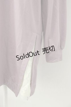 画像3: axes femme / ロング丈プルパーカー  ラベンダー T-26-01-21-009-AX-TO-SA-ZT566