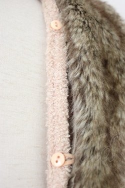 画像3: axes femme / ファー襟付きロングカーディガン M ベージュ T-26-01-21-010-AX-TO-SA-ZT