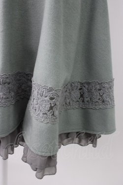 画像3: axes femme / 裾フリルスカート M グリーン T-26-01-21-014-AX-SK-SA-ZT