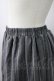 画像3: axes femme / 裾フロッキーローズストライプスカート  グレーＸ黒 T-26-01-21-015-AX-SK-SA-ZT (3)