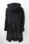 画像2: axes femme / BackフリルAラインコート M ブラック T-26-01-21-018-AX-CO-SA-ZTC035 (2)