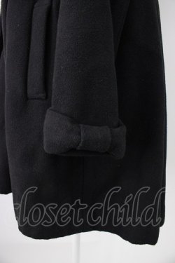 画像4: axes femme / BackフリルAラインコート M ブラック T-26-01-21-018-AX-CO-SA-ZT