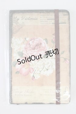 画像1: axes femme / A6バラ柄ノート  グリーン T-26-01-21-020-AX-ZA-SA-ZT450