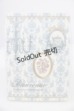 画像1: axes femme / アンティーク柄ノート  ブルー T-26-01-21-024-AX-ZA-SA-ZT