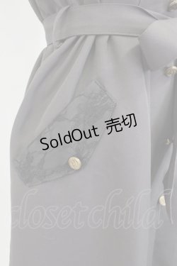 画像4: axes femme / トレンチアシメジャンスカ  チャコール T-26-01-25-003-AX-OP-SA-ZT559