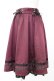 画像1: axes femme / レースアップフレアスカート  ワイン T-26-01-25-004-AX-SK-SA-ZT (1)