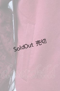 画像3: axes femme / レース切替パーカー M ワイン T-26-01-25-001-AX-TO-SA-ZT