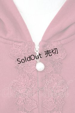 画像4: axes femme / レース切替パーカー M ワイン T-26-01-25-001-AX-TO-SA-ZT