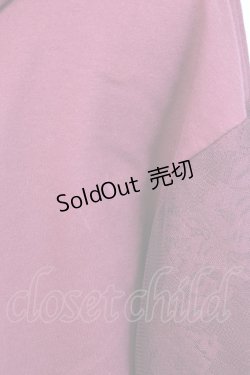 画像6: axes femme / レース切替パーカー M ワイン T-26-01-25-001-AX-TO-SA-ZT