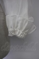 画像4: axes femme POETIQUE / シアー×チュールブルゾン M ホワイト T-26-01-26-002-AX-TO-SA-ZH (4)