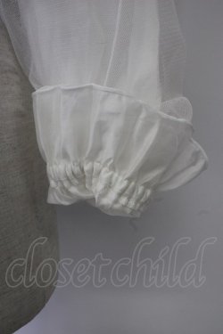 画像4: axes femme POETIQUE / シアー×チュールブルゾン M ホワイト T-26-01-26-002-AX-TO-SA-ZT561