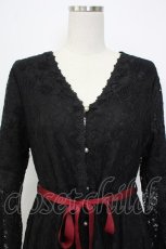 画像5: axes femme / 花柄総レースガウンワンピース M ブラック T-26-01-26-021-AX-OP-SA-ZT561 (5)