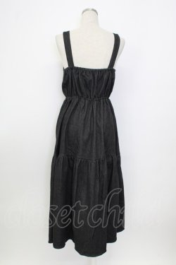 画像2: axes femme kawaii / レースアップティアードワンピース  黒デニム T-26-01-26-022-AX-OP-SA-ZT