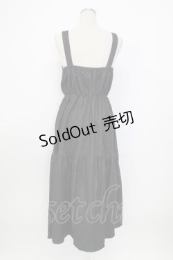 画像2: axes femme kawaii / レースアップティアードワンピース  黒デニム T-26-01-26-022-AX-OP-SA-ZT561