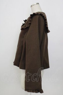 画像3: m petit by misako / セーラー襟ショートコート M ブラウン T-26-01-26-024-LO-CO-SA-ZT