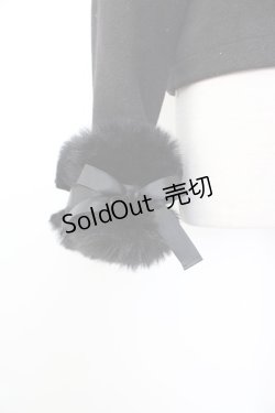 画像4: MA*RS / サイド編み下げ&ファースクエア衿ショートコート  黒 T-26-01-26-025-EL-CO-SA-ZT-C012