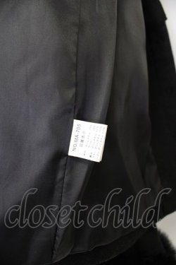 画像7: MA*RS / サイド編み下げ&ファースクエア衿ショートコート  黒 T-26-01-26-025-EL-CO-SA-ZT