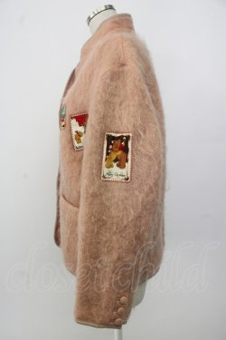 画像4: PINK HOUSE / くまさんワッペンファージャケット  ピンク T-26-01-26-027-LO-JA-SA-ZT