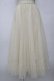 画像1: axes femme / ロングチュールスカート M アイボリー T-26-01-26-028-AX-SK-SA-ZT (1)