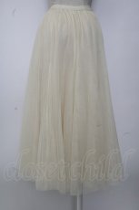 画像2: axes femme / ロングチュールスカート M アイボリー T-26-01-26-028-AX-SK-SA-ZT561 (2)