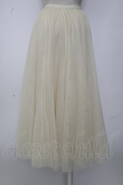 画像2: axes femme / ロングチュールスカート M アイボリー T-26-01-26-028-AX-SK-SA-ZT