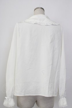 画像2: m petit by misako / AM マルエリフリルブラウス L 白 T-26-01-26-003-LO-BL-SA-ZT