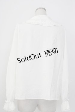 画像2: m petit by misako / AM マルエリフリルブラウス L 白 T-26-01-26-003-LO-BL-SA-ZT