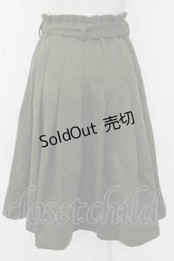 画像2: F&A / ベルト付きプリーツスカート  グリーン T-26-01-26-033-LO-SK-SA-ZT