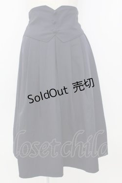 画像1: axes femme / ベルト付風スカート  ネイビー T-26-01-26-034-AX-SK-SA-ZT