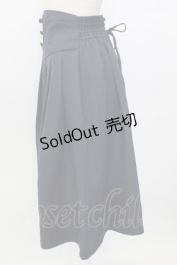 画像3: axes femme / ベルト付風スカート  ネイビー T-26-01-26-034-AX-SK-SA-ZT