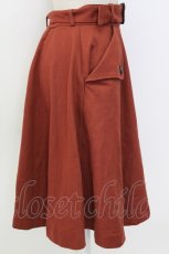 画像3: F&A / サイドボタンポケットスカート  ブラウン T-26-01-26-035-LO-SK-SA-ZT561 (3)