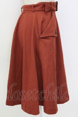 画像3: F&A / サイドボタンポケットスカート  ブラウン T-26-01-26-035-LO-SK-SA-ZT