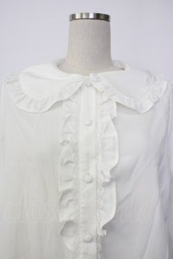 画像4: m petit by misako / AM マルエリフリルブラウス L 白 T-26-01-26-003-LO-BL-SA-ZT