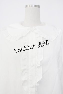 画像4: m petit by misako / AM マルエリフリルブラウス L 白 T-26-01-26-003-LO-BL-SA-ZT