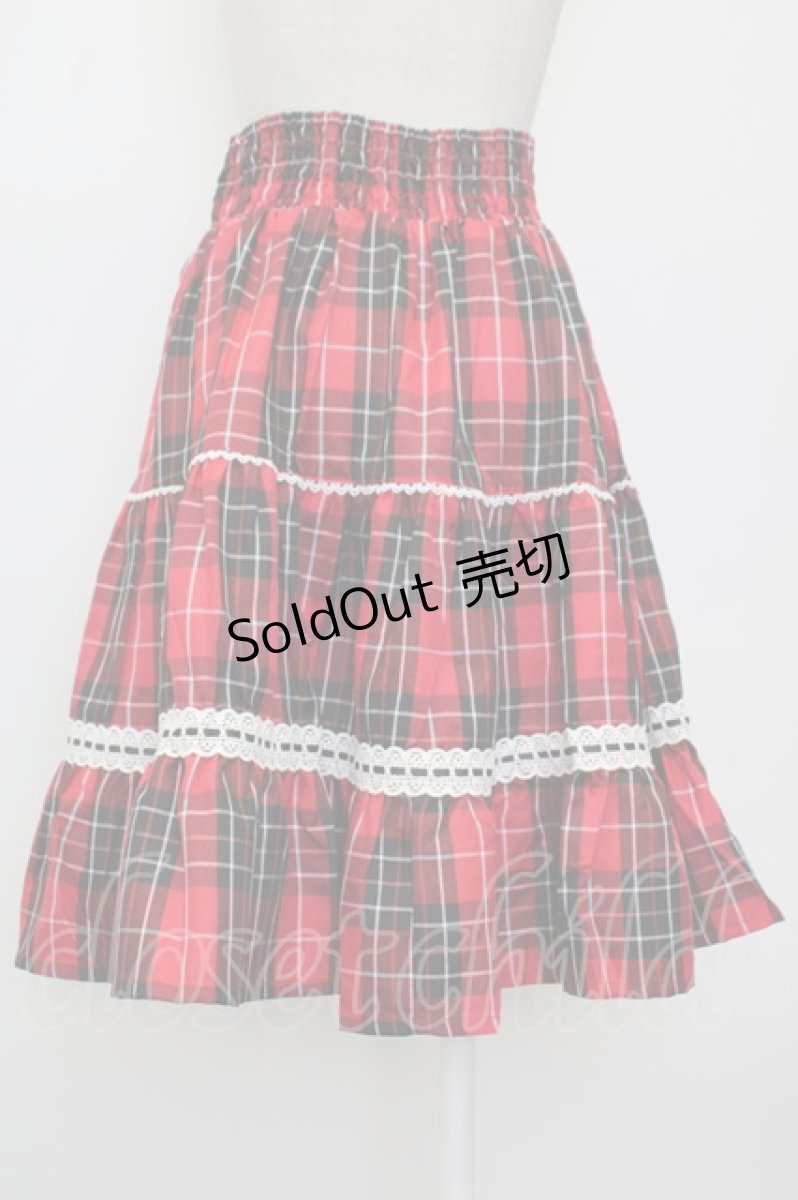 画像2: Eri Aino's Collection / シャーロットの水曜日スカート S 赤チェック T-26-01-26-036-LO-SK-SA-ZT561 (2)